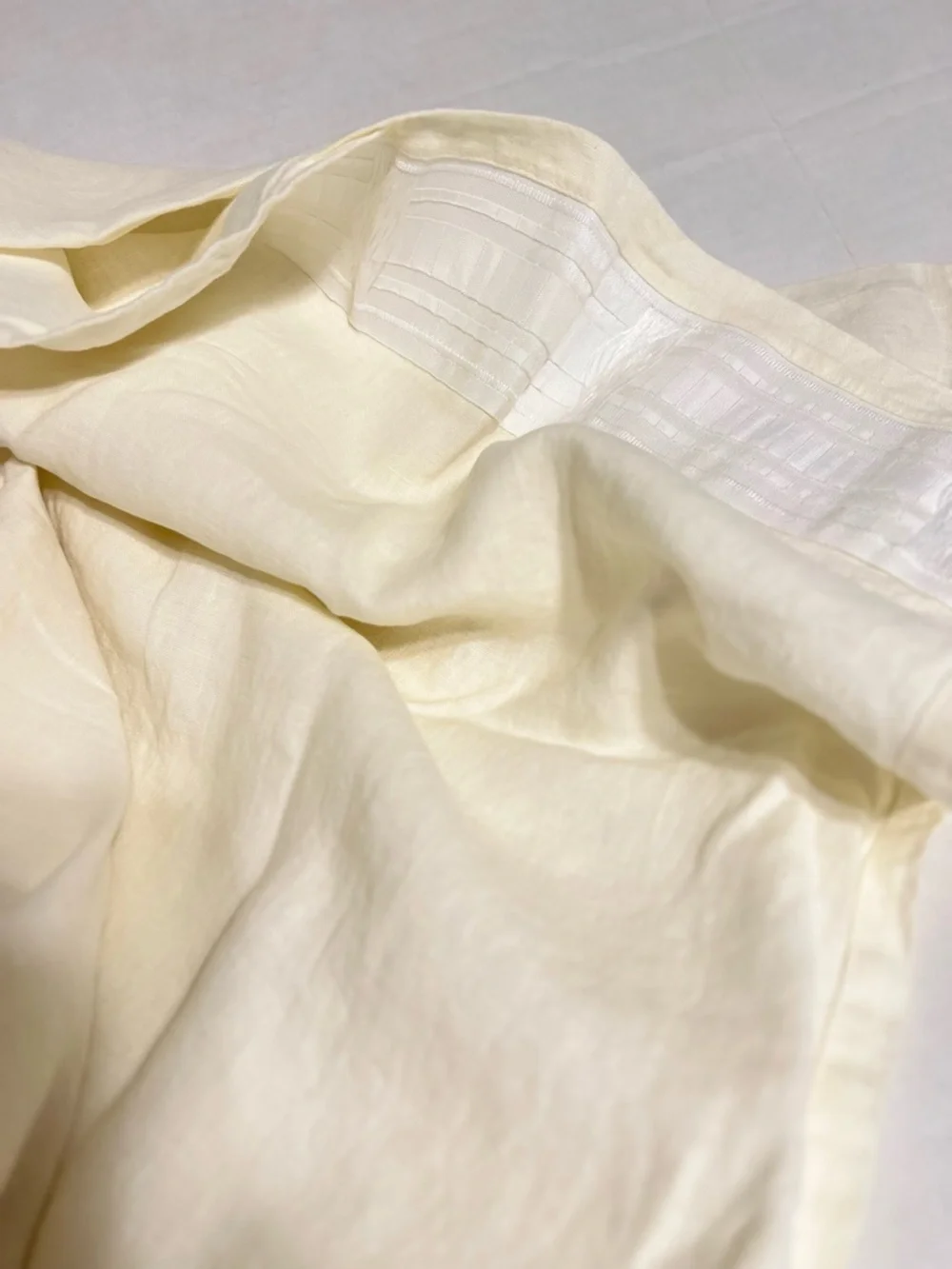 IKEA Light Cream Grommet Top Curtains - Pair